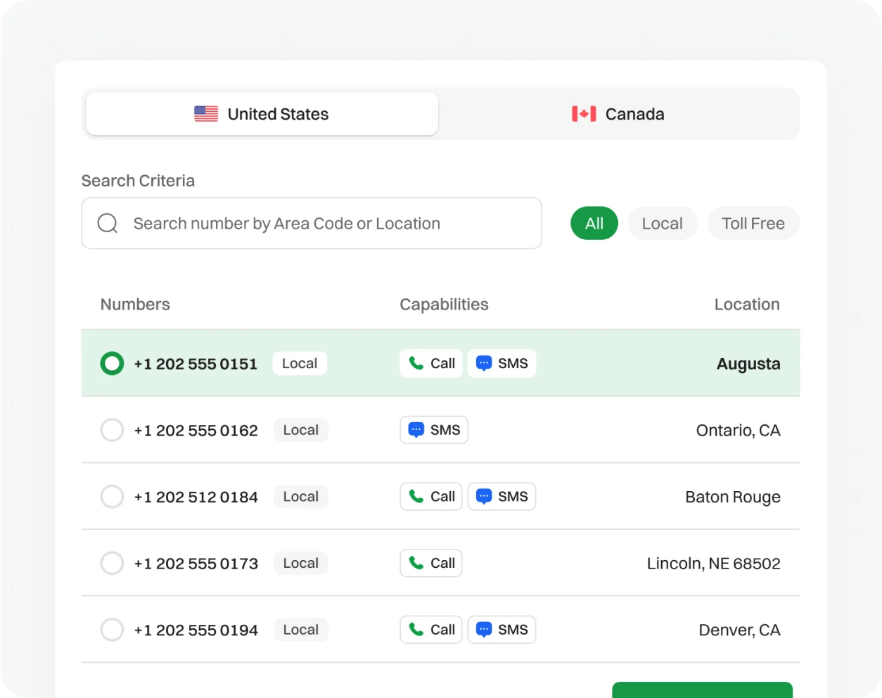 Select Multiple phone numbers with help of dialaxy app as shown in this image.