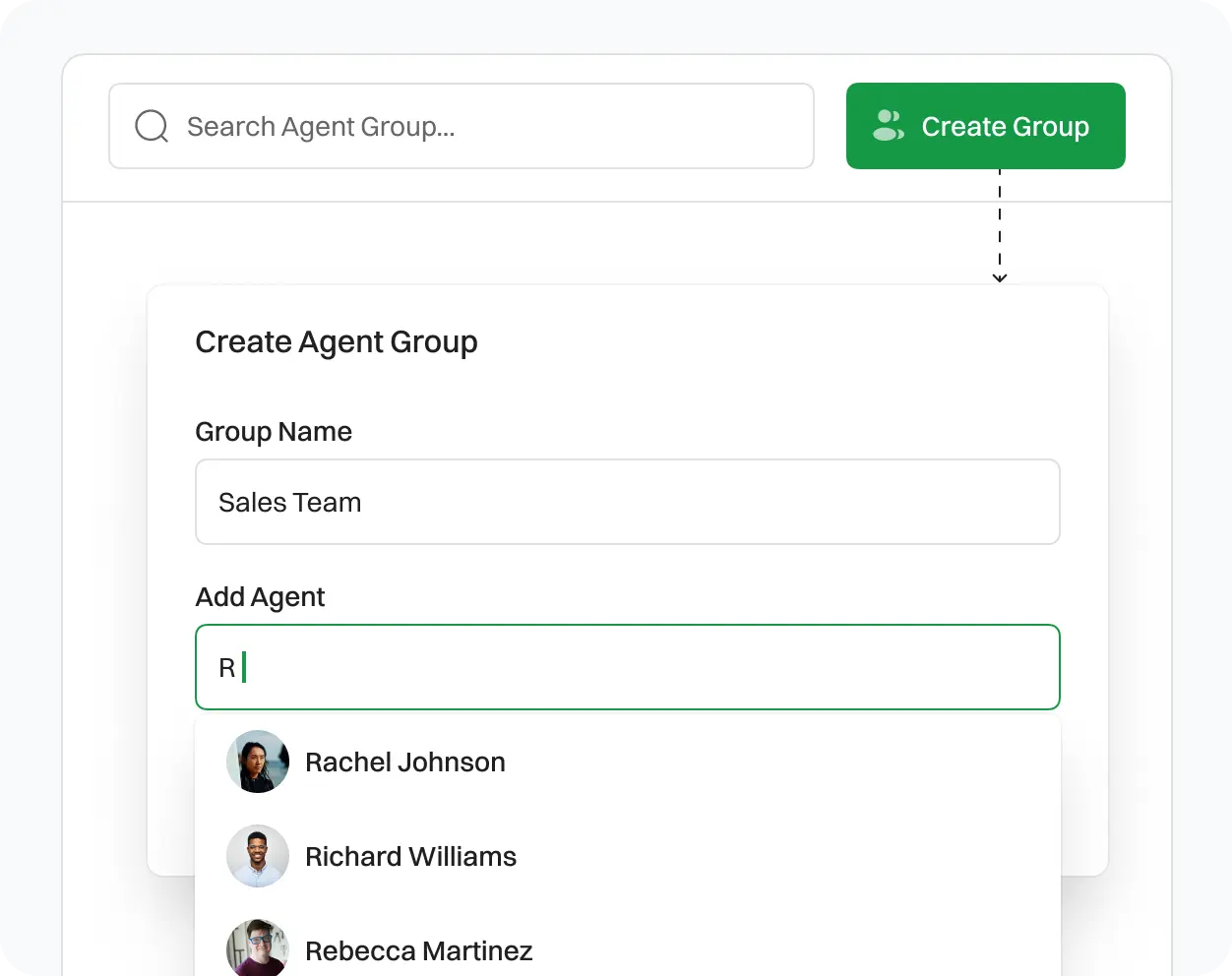 Setting Up Agent in Agent group of Dialaxy.