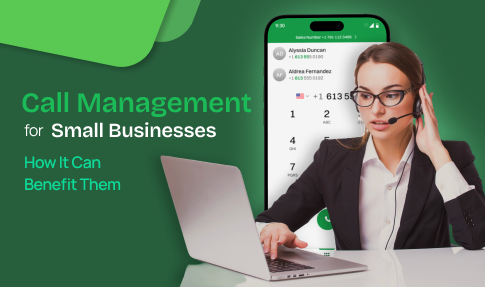 A girl handling calls for Small businesses.