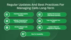 Regular Updates and Best Practices for Managing Calls in Long term.