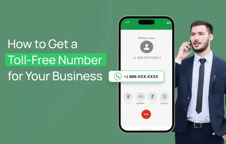 An infographic of a man holding his phone in a formal attire.