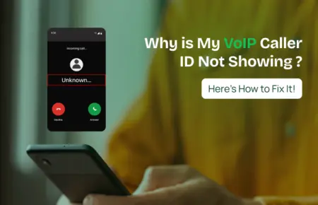 This picture shows why my voip caller id is not showing.