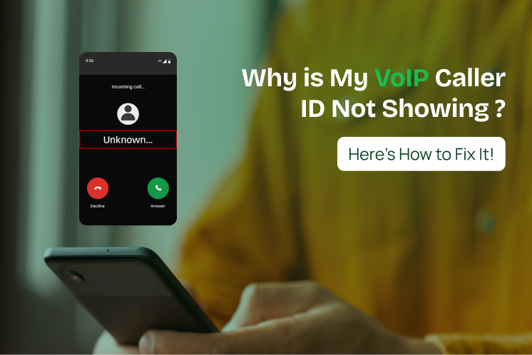 This picture shows why my voip caller id is not showing.