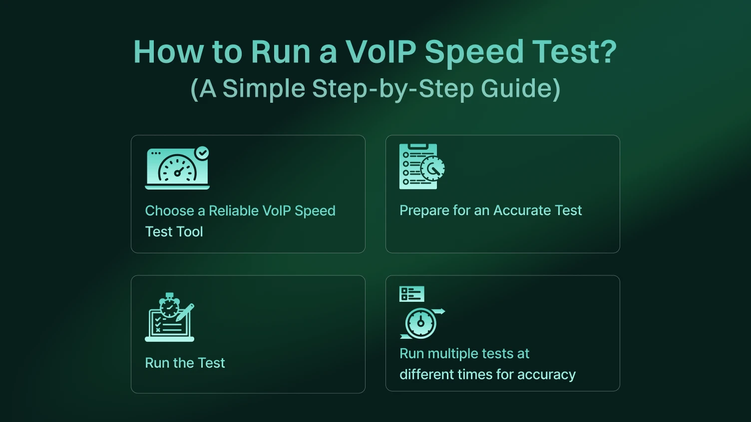How to run a VoIP speed test?