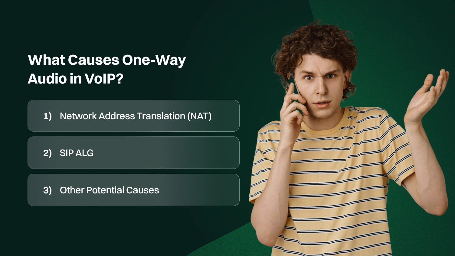 What Causes One-Way Audio in VoIP?