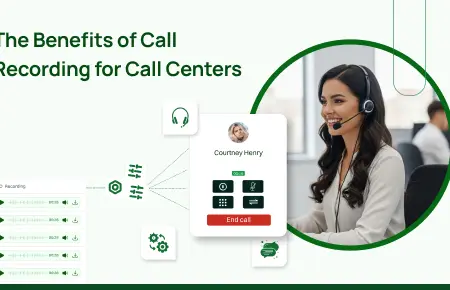 Benefits of call recording for call centers. (Visual Representation)