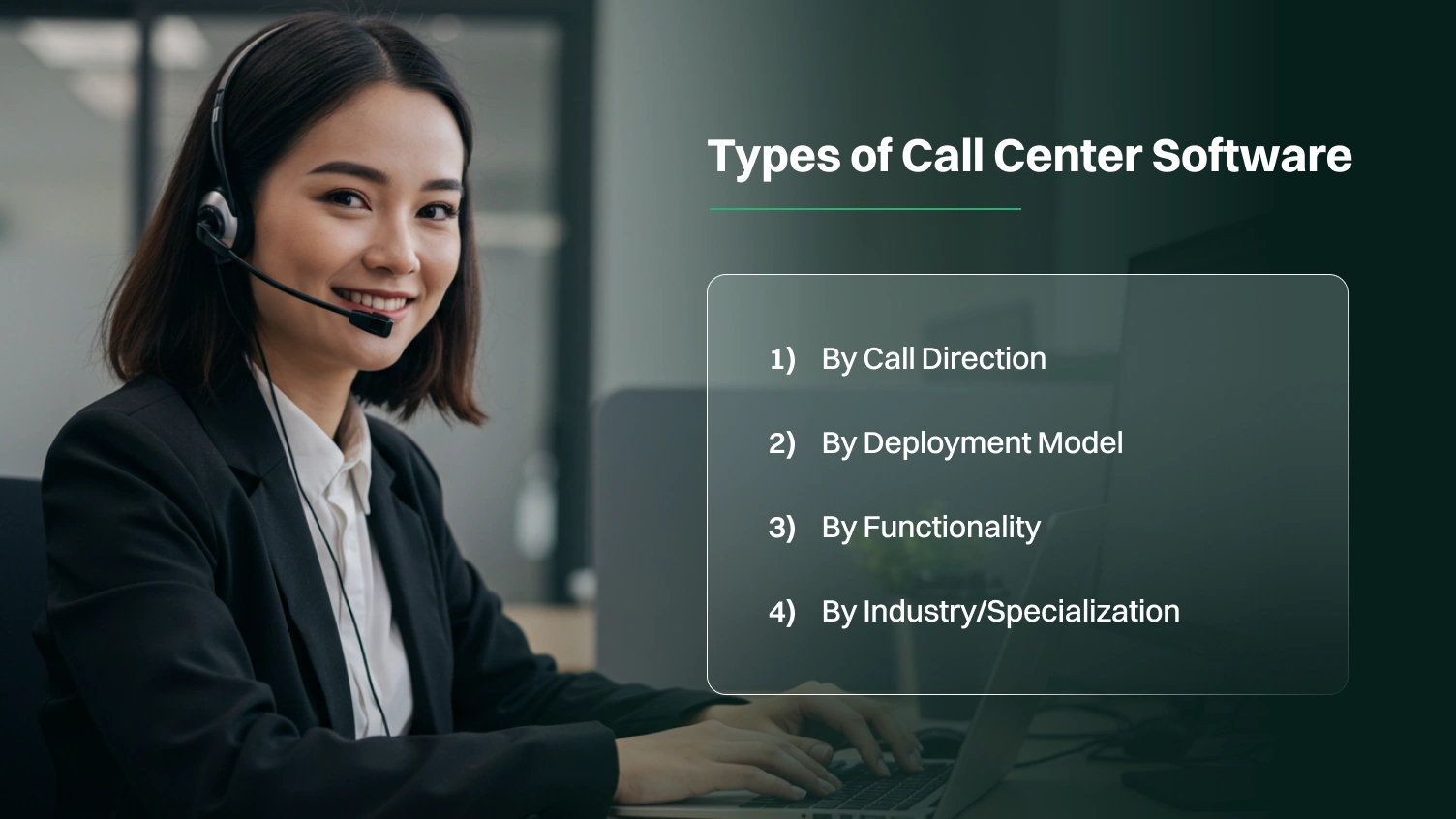 types of call center software