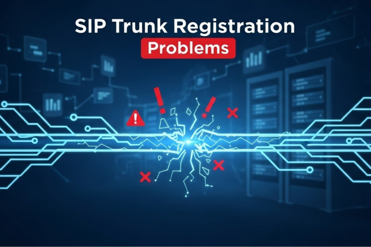A infograph of a high tech connecting wire breaking with alerting icons around it.