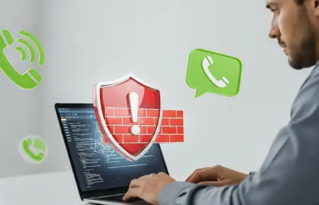 This picture shows a man working on his laptop.