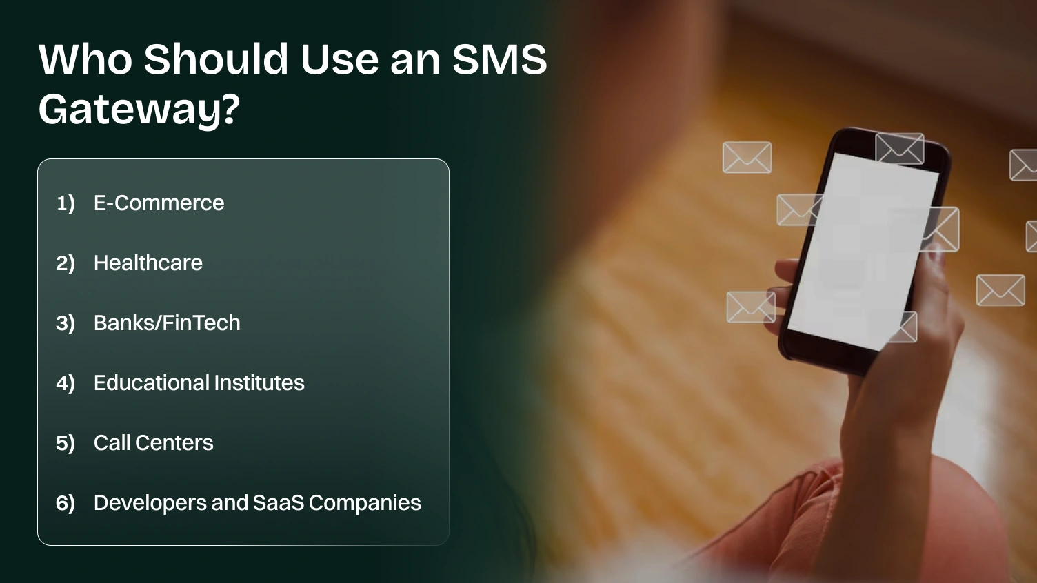 Why should use an SMS gateway