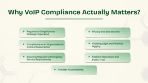 Points why VoIP Compliance actually matters.