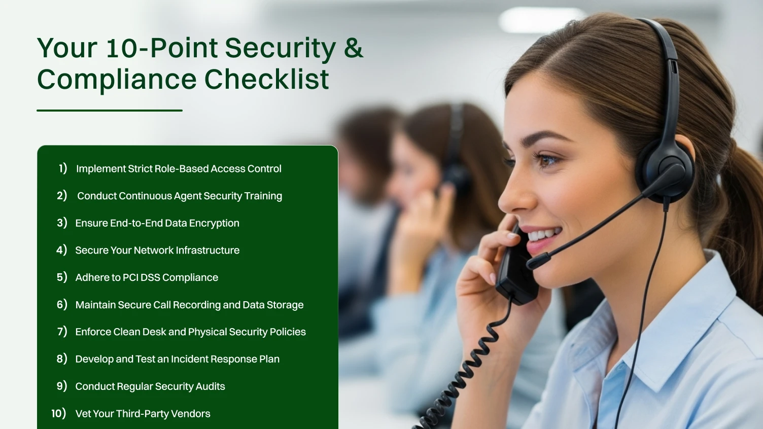 Security and compliance checklist