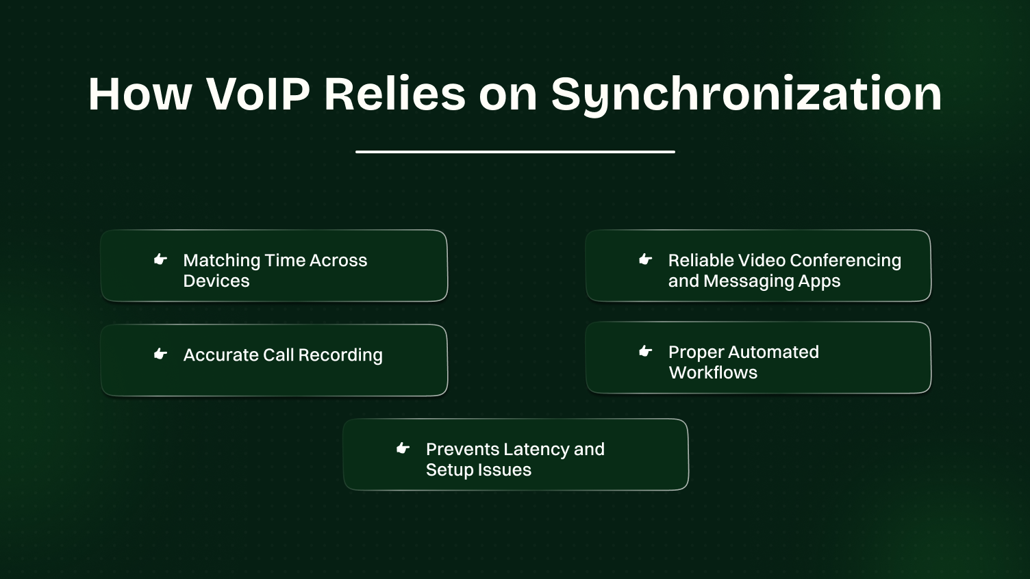 how voip relies on synchronization