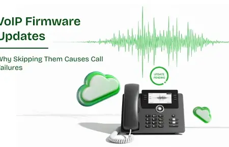 Call failure caused because of VoIP firmware update - visual representation