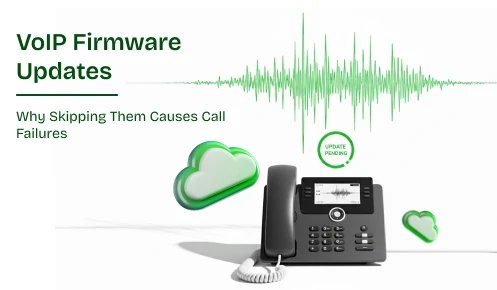 Call failure caused because of VoIP firmware update - visual representation