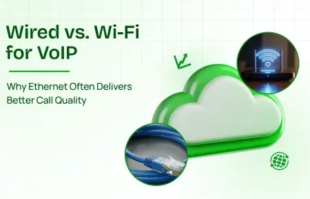 VoIP WiFi vs Ethernet - Visual Representation
