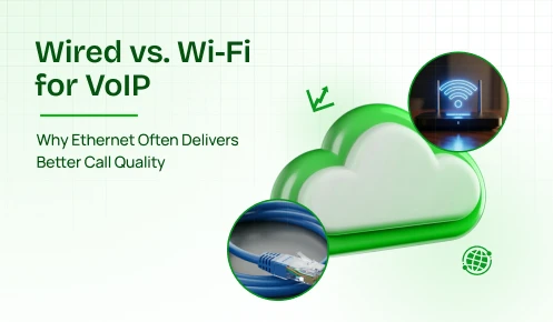 VoIP WiFi vs Ethernet - Visual Representation