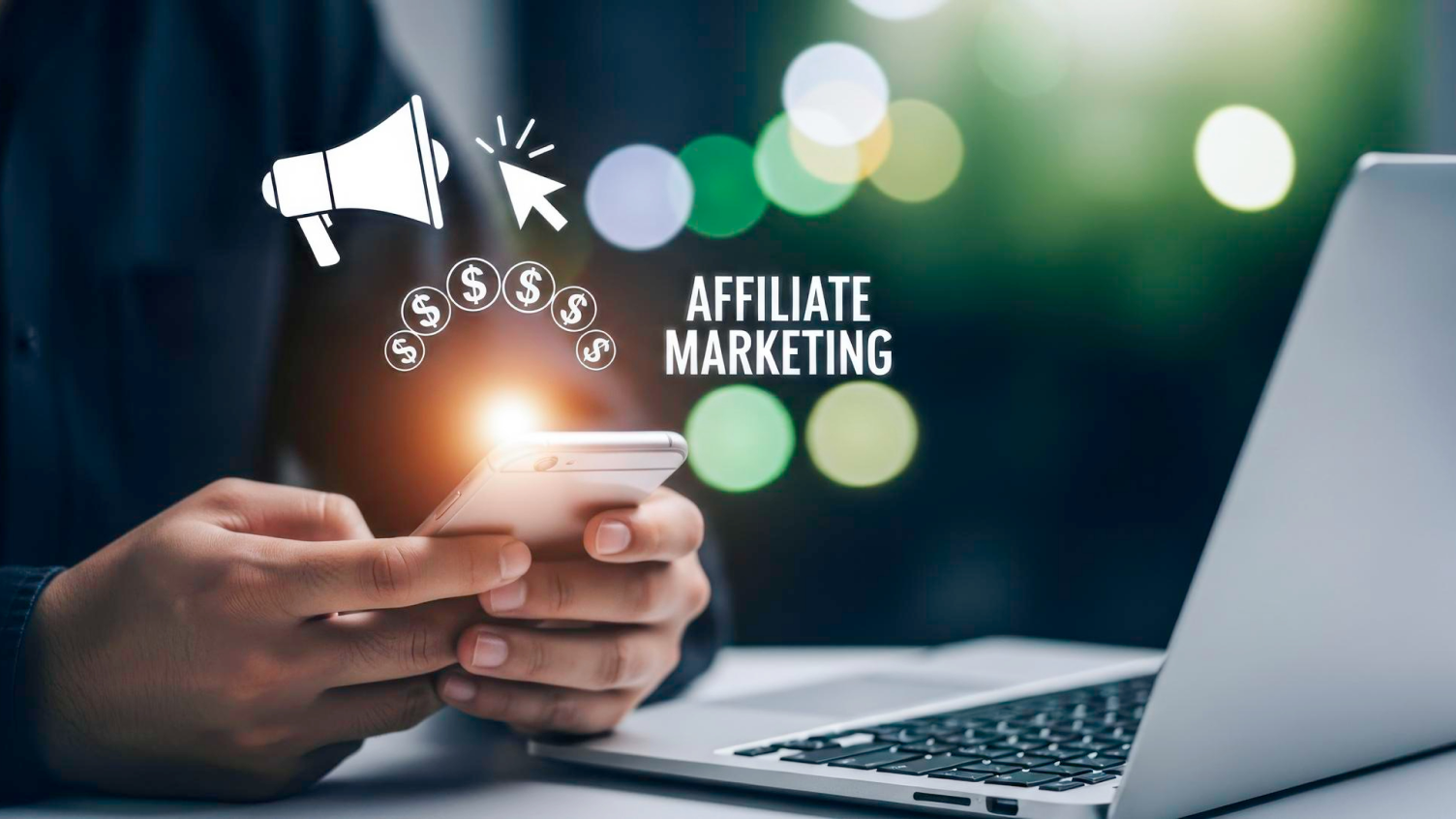 shows how affiliate marketing works.