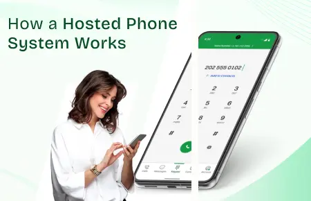 how a hosted phone system works