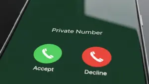 Incoming Call from Private Number. 