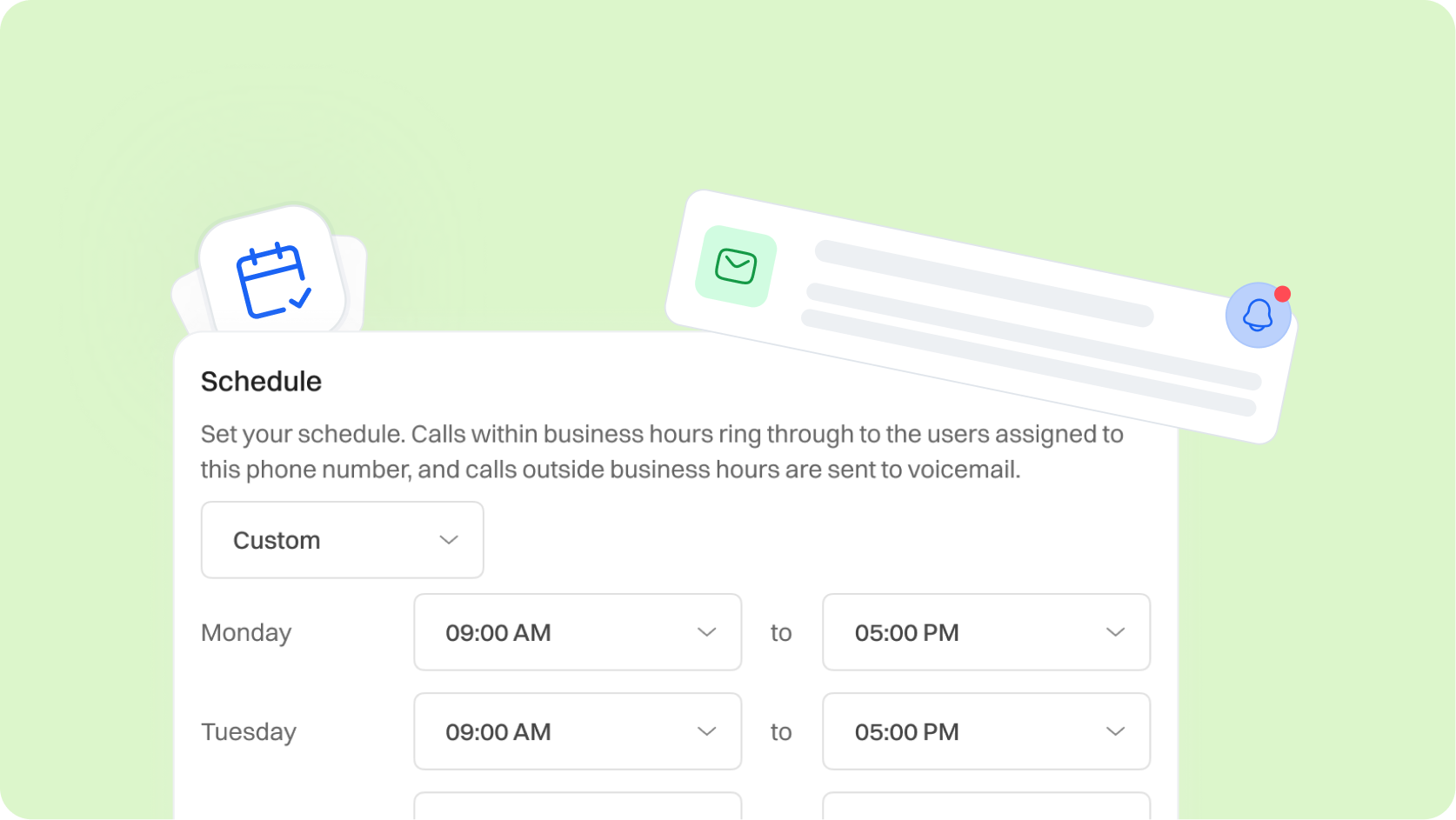 Create Notification Schedules